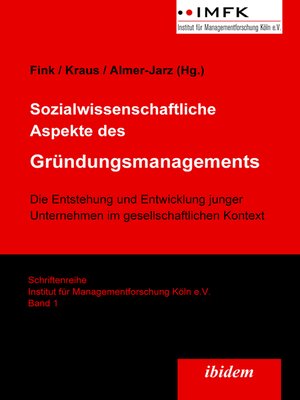 cover image of Sozialwissenschaftliche Aspekte des Gründungsmanagements